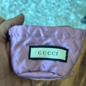 Gucci Pink Quilted Pouch